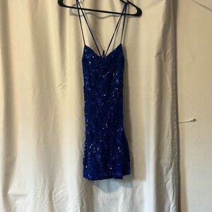 Windsor blue sequin dress